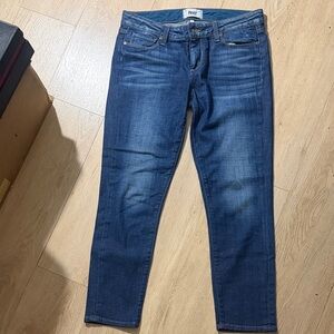 PAIGE Indigo Mid-Rise Slim Jeans